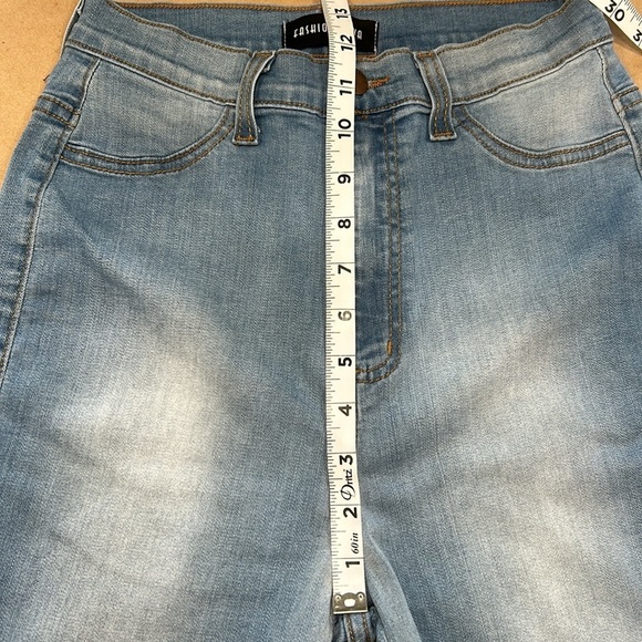 Fashion Nova Lt Blue Skinny Sz 11(W29) - Picture 5 of 13